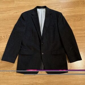 Ralph Ralph Lauren Blazer Men's 40R Charcoal Gray Silk Wool Cashmere Blend